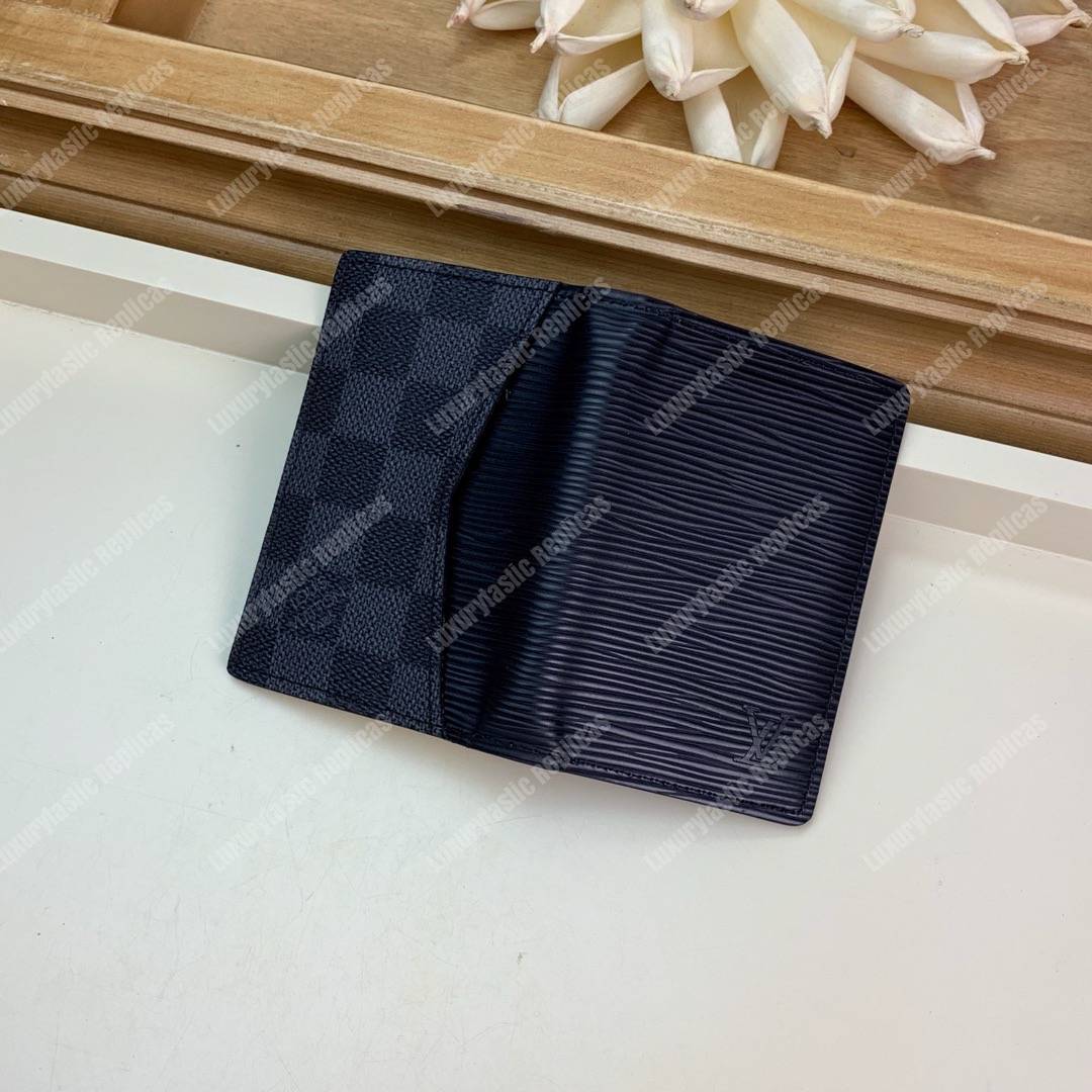 LV Pocket Organizer Epi Leather Damier Graphite