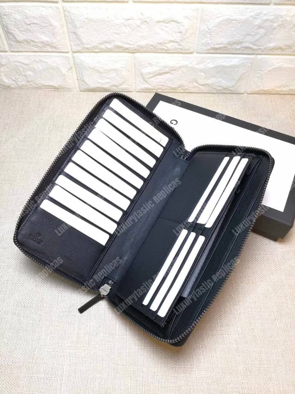 G*u*i gg micro G*u*issima zip around wallet black