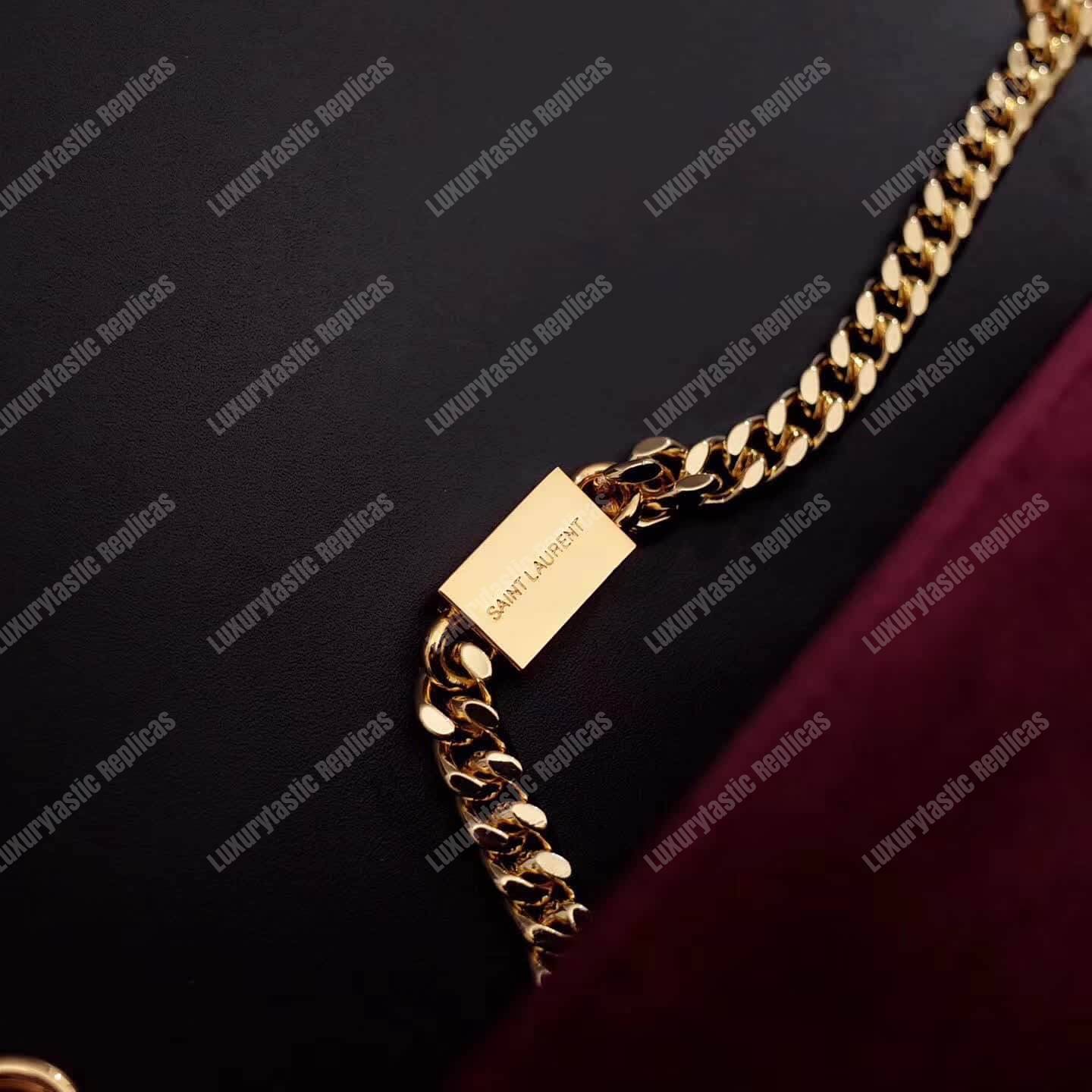 Saint Laurent Kate Medium Tassel Red Velvet