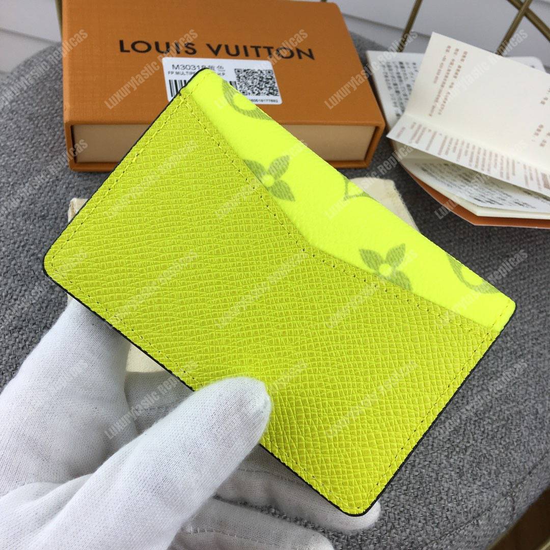 LV Pocket Organiser Taiga Monogram Jaune