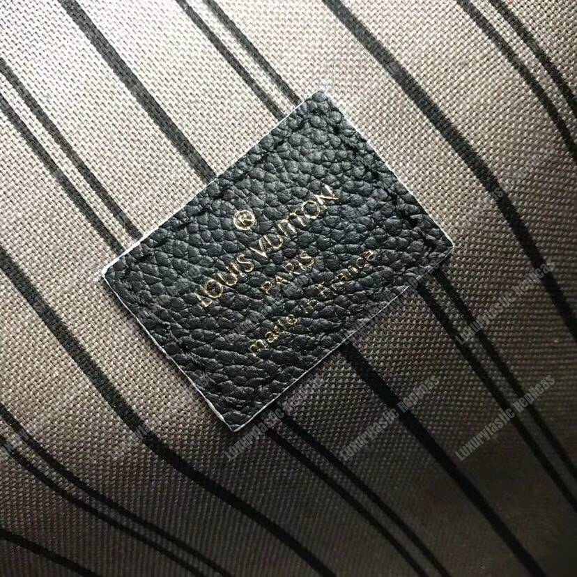 LV Pochette Metis Monogram Empreinte Leather Noir