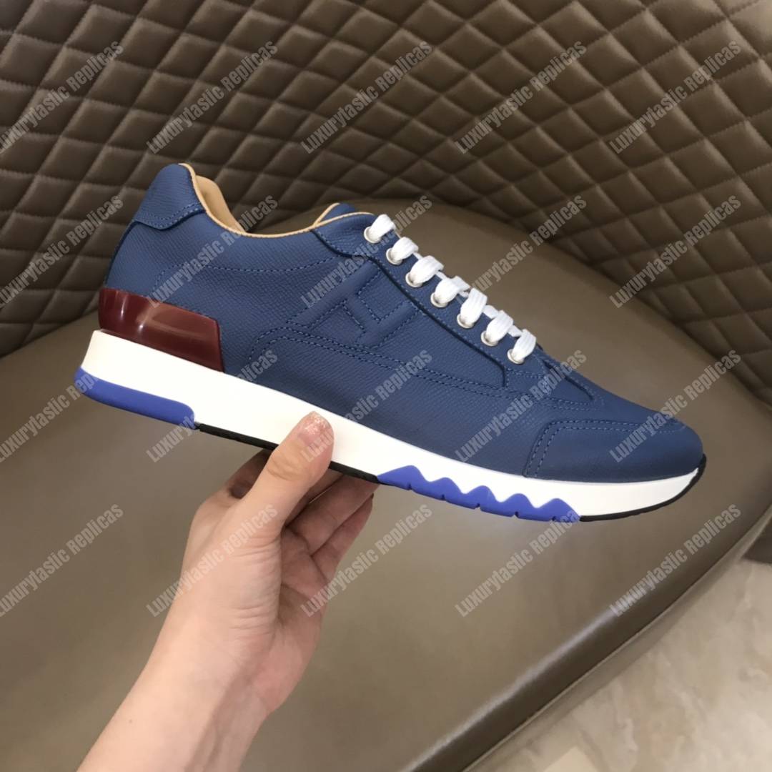 H**mes trail sneaker blue
