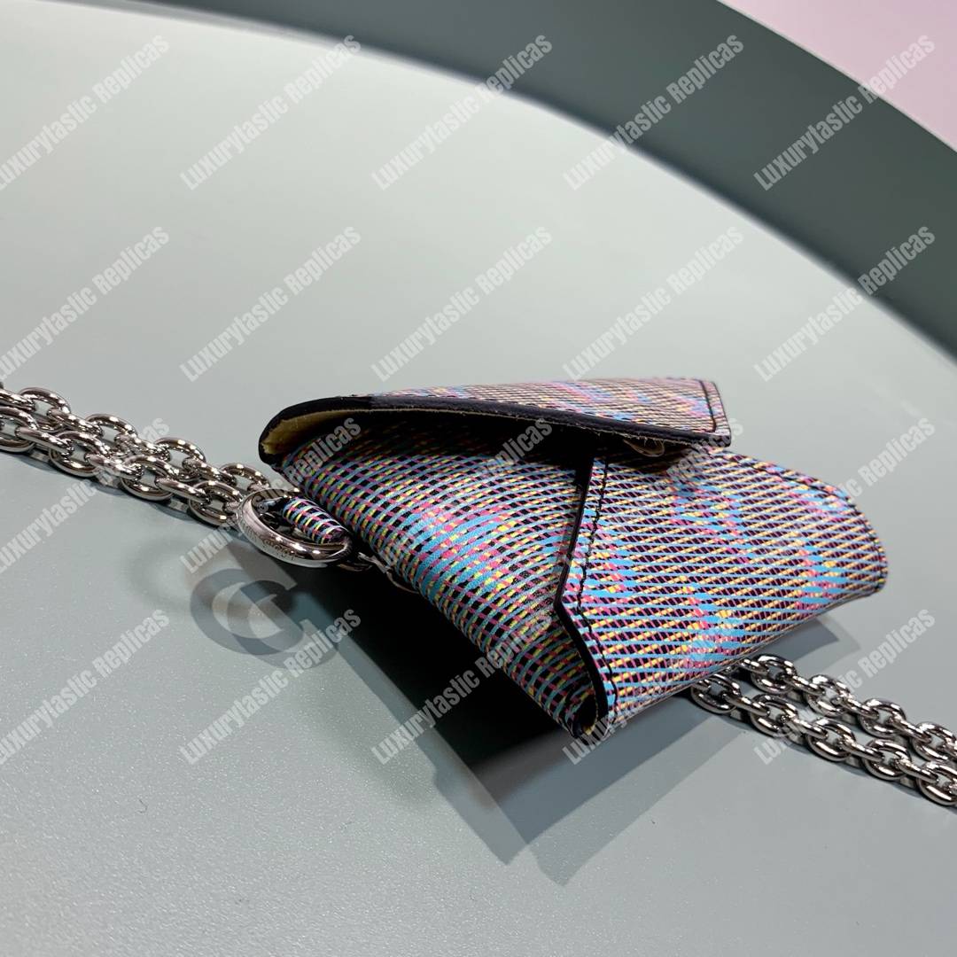 LV Kirigami Necklace Wallet Monogram LV Pop Motif Bleu