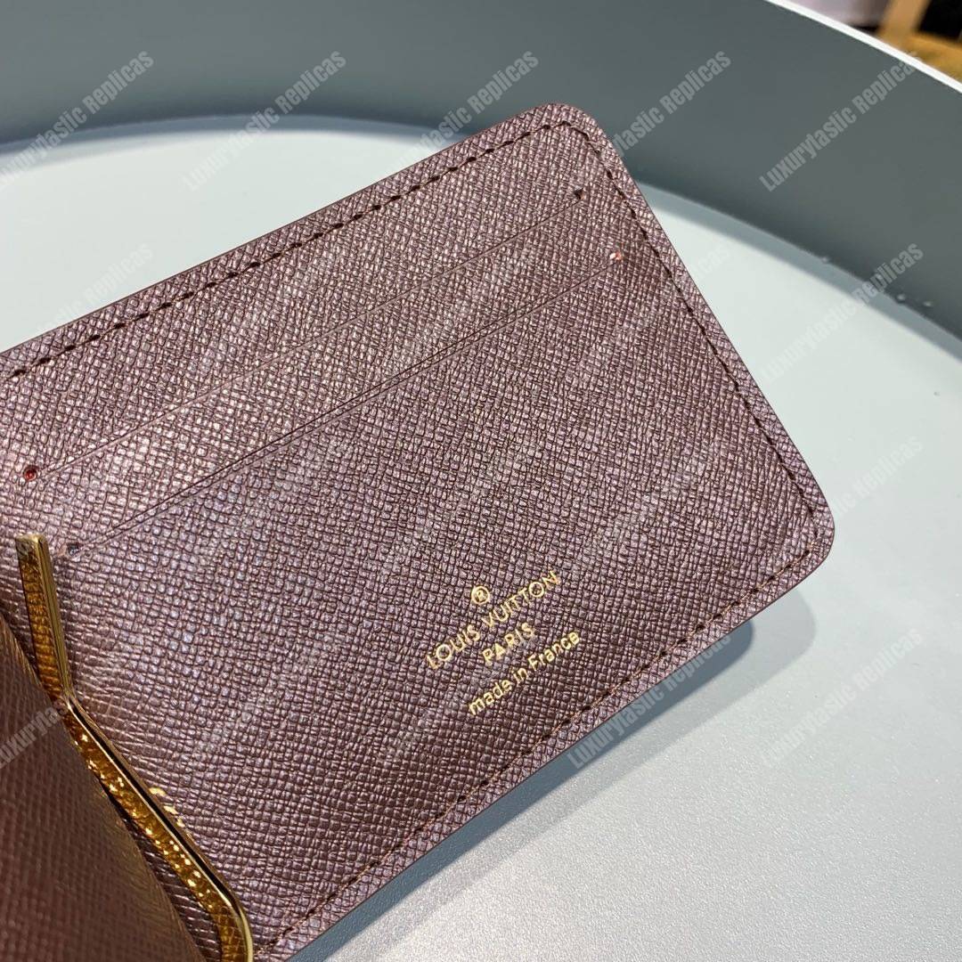 LV Pince Wallet Damier Ebene Brown