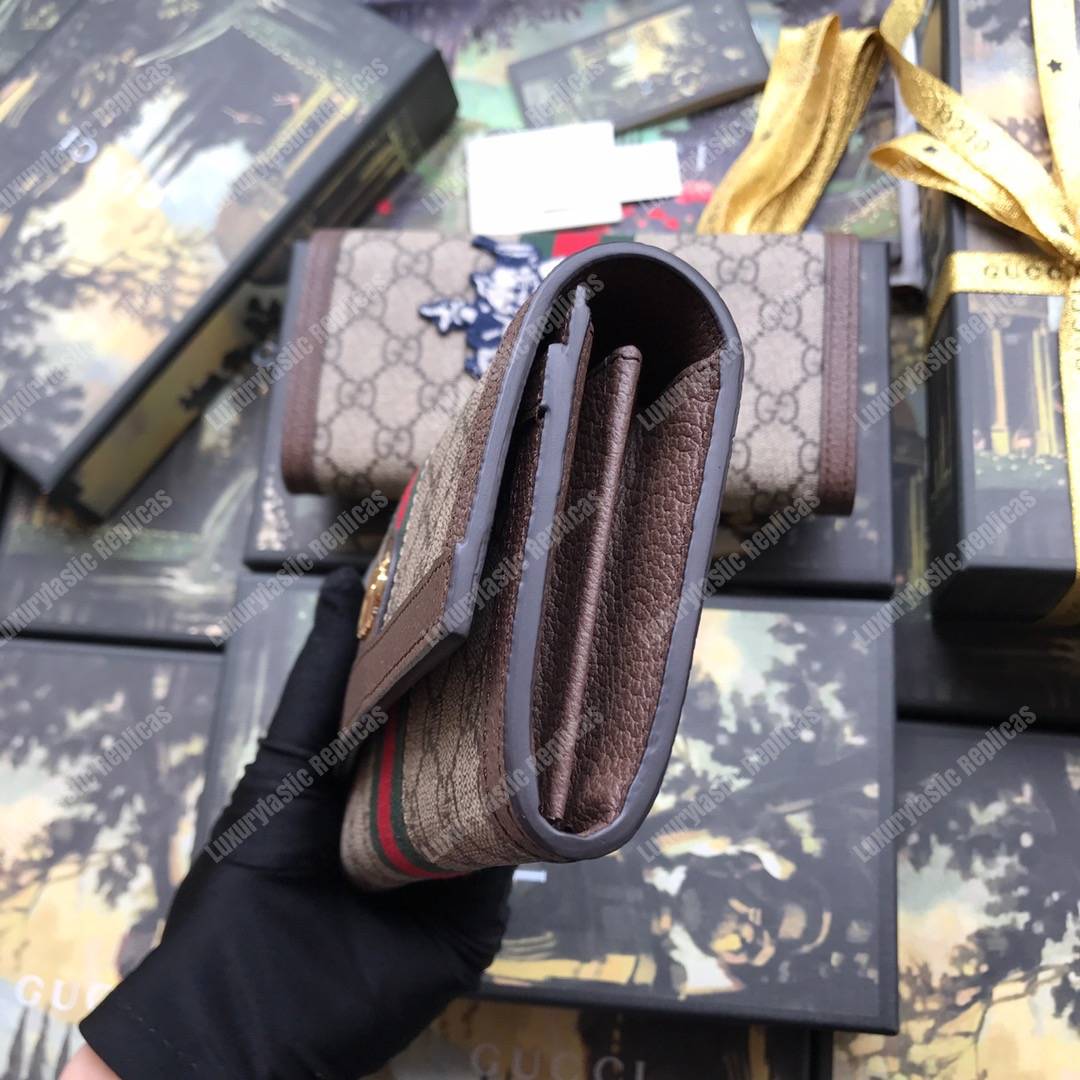 G*u*i ophidia gg continental wallet with three little pigs