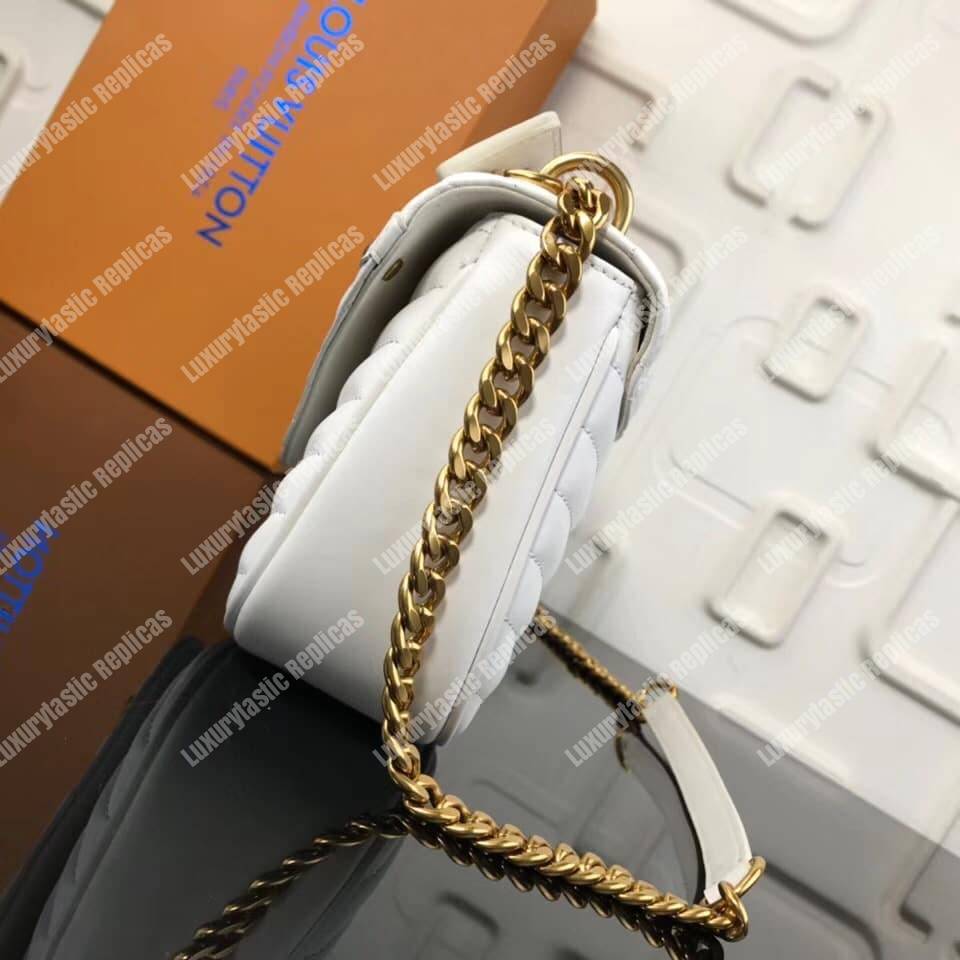 LV New Wave Chain Bag MM White