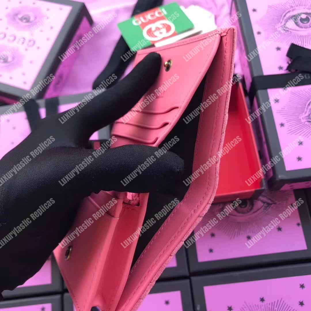 G*u*i gg marmont card case velvet pink