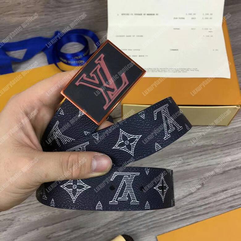 LV 35MM Metropole Monogram Upside Down Ink Belt