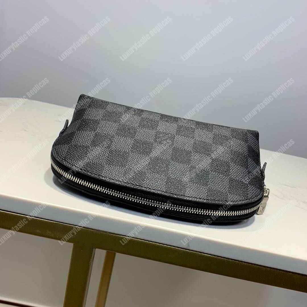 LV Cosmetic Pouch PM Damier Graphite