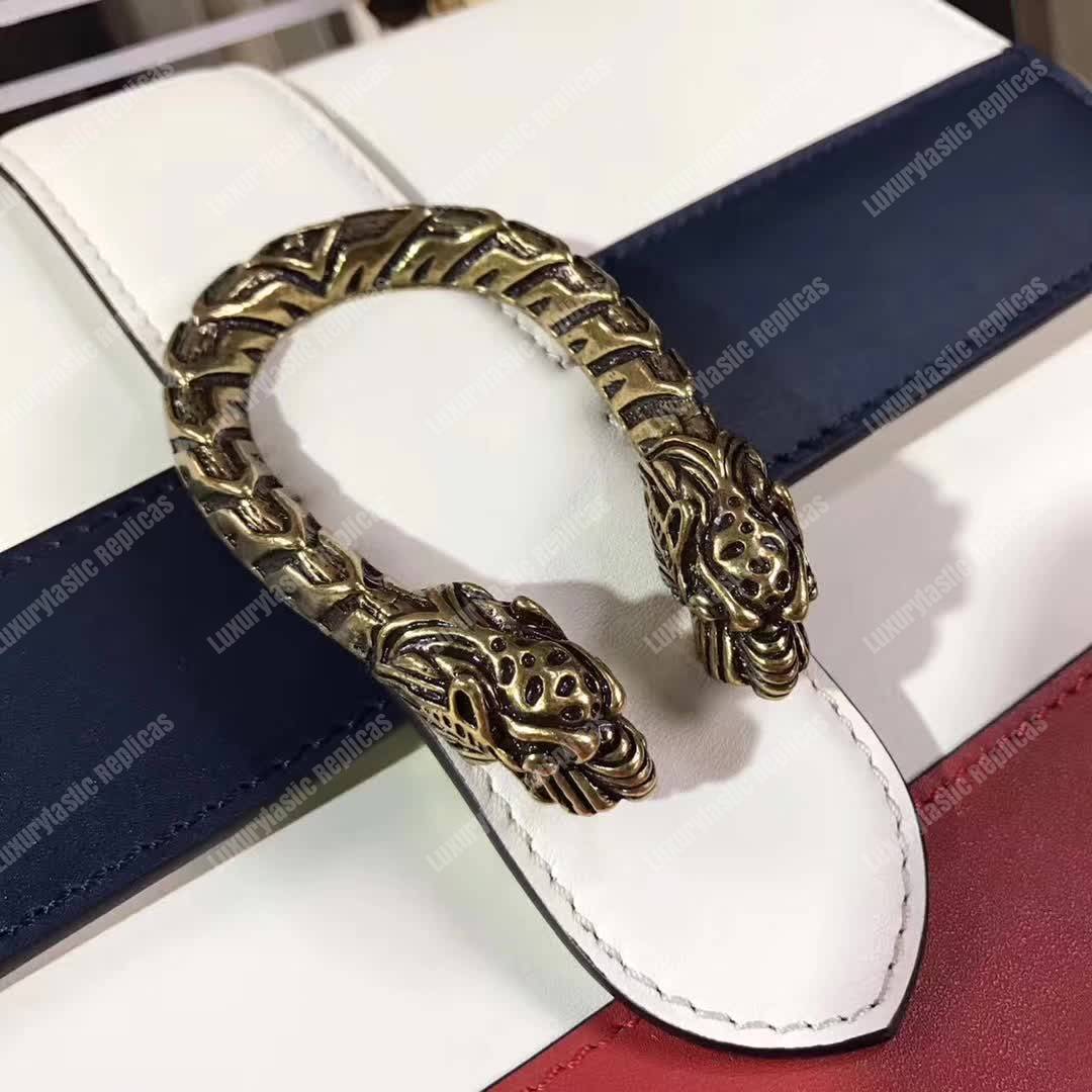 G*u*i dionysus medium top handle bag white