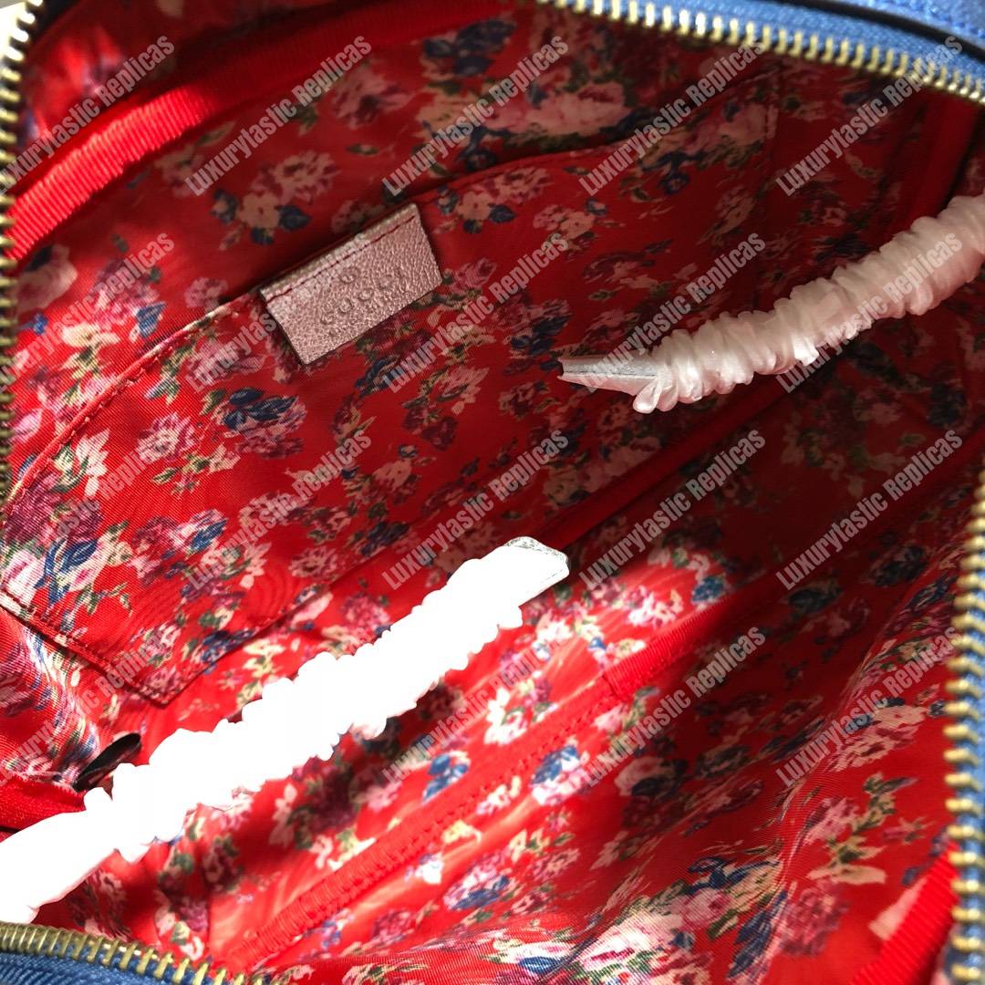 G*u*i laminated leather small shoulder bag red/white