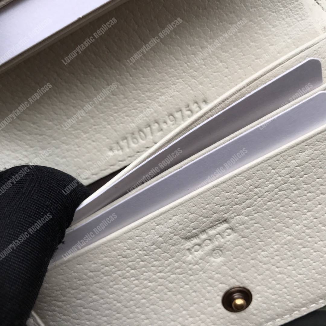 G*u*i queen margaret gg sup*e card case wallet white