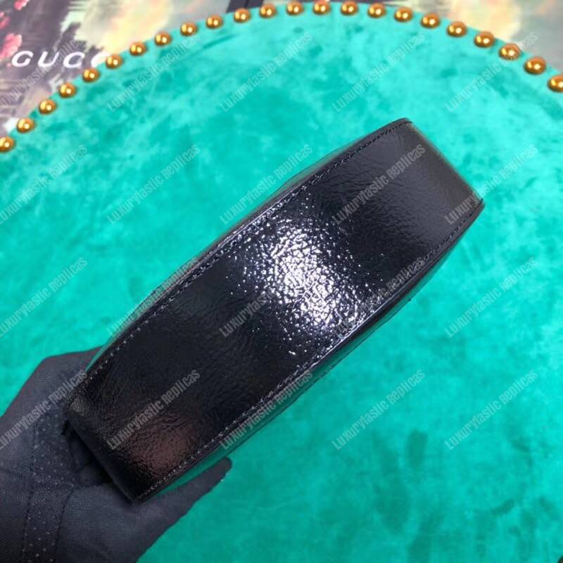 G*u*i ophidia mini round shoulder bag black