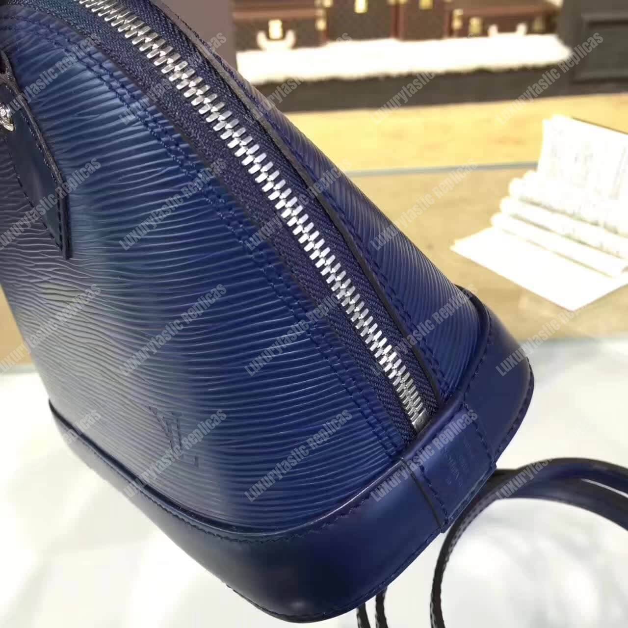 LV Alma BB Epi Leather Indigo