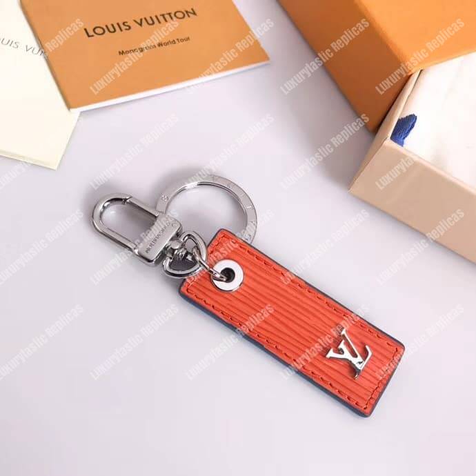 LV Epi Mix Bag Charm and Key Holder Orange