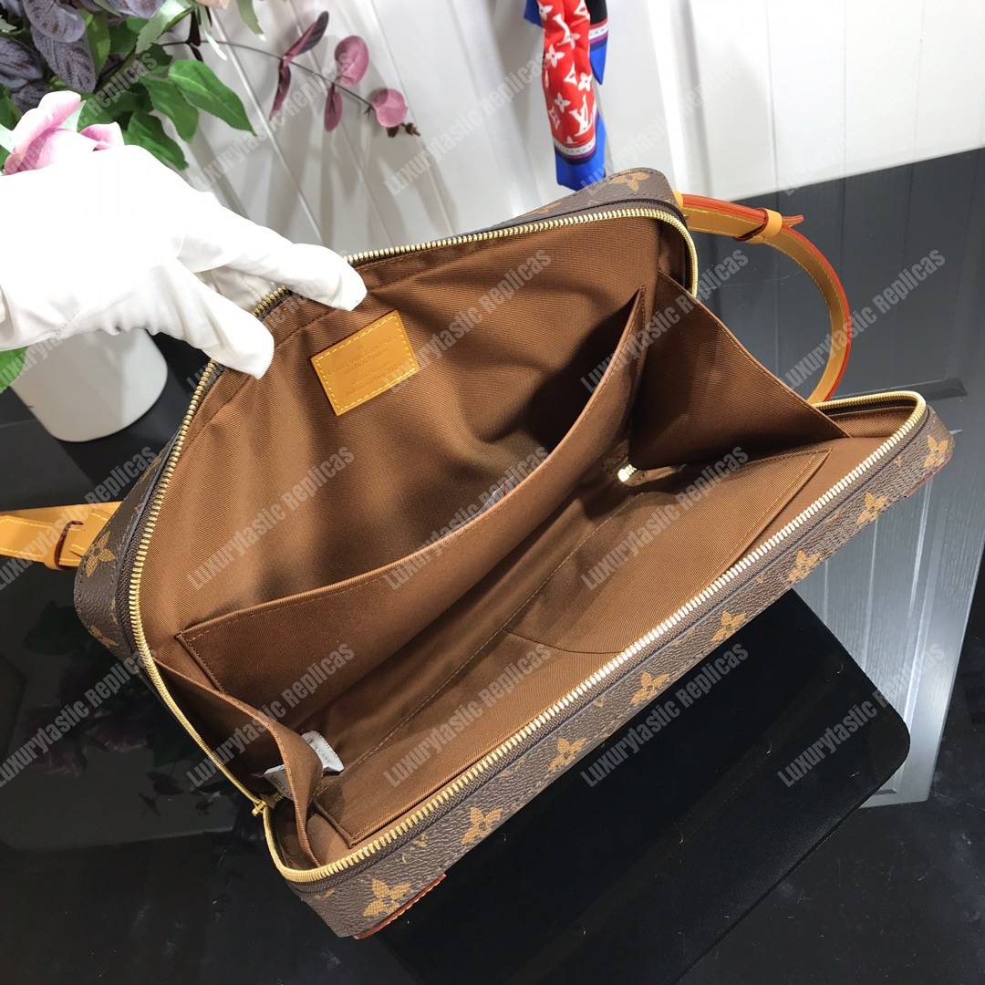 LV Soft Trunk Messenger MM Monogram Canvas