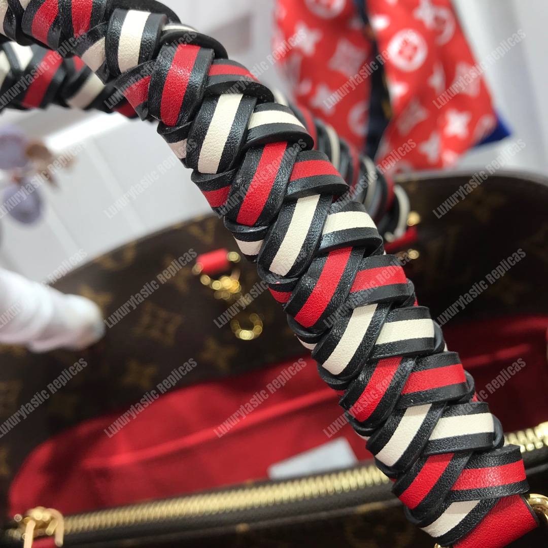 LV Montaigne PM Monogram Braided Handles