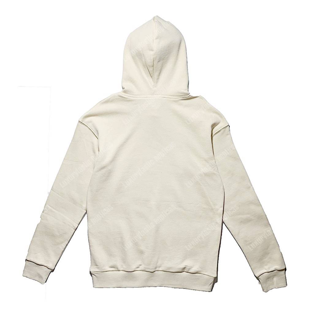 G*u*i oversize sweatshirt with G*u*i logo white