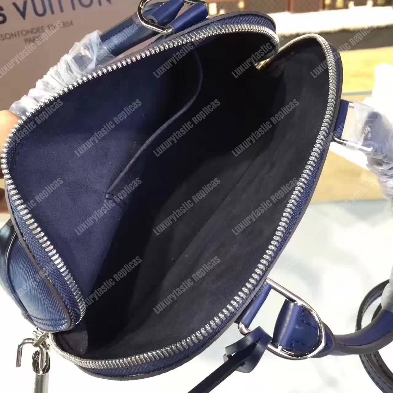 LV Alma BB Epi Leather Indigo