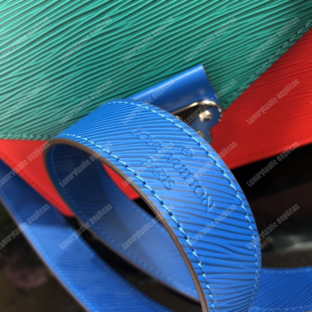 LV Pochette Epi Leather Red/Green/Blue