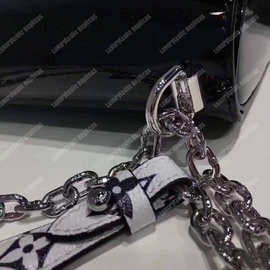 LV Twist PM Monogram Vernis Leather Noir