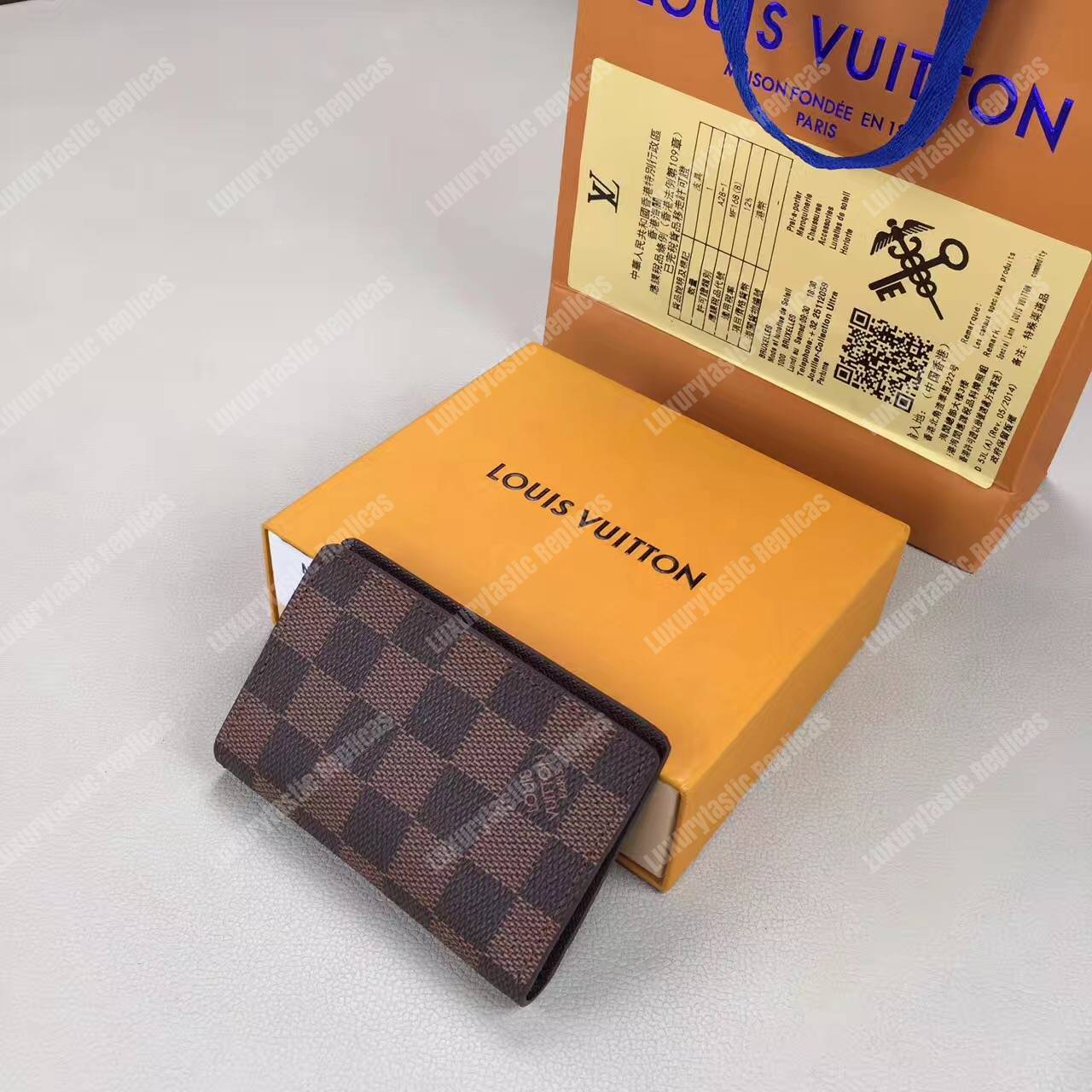 LV Pocket Organizer Damier Ebene