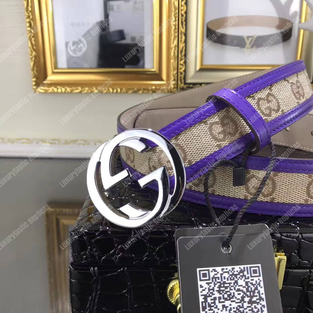 G*u*i interlocking g buckle belt