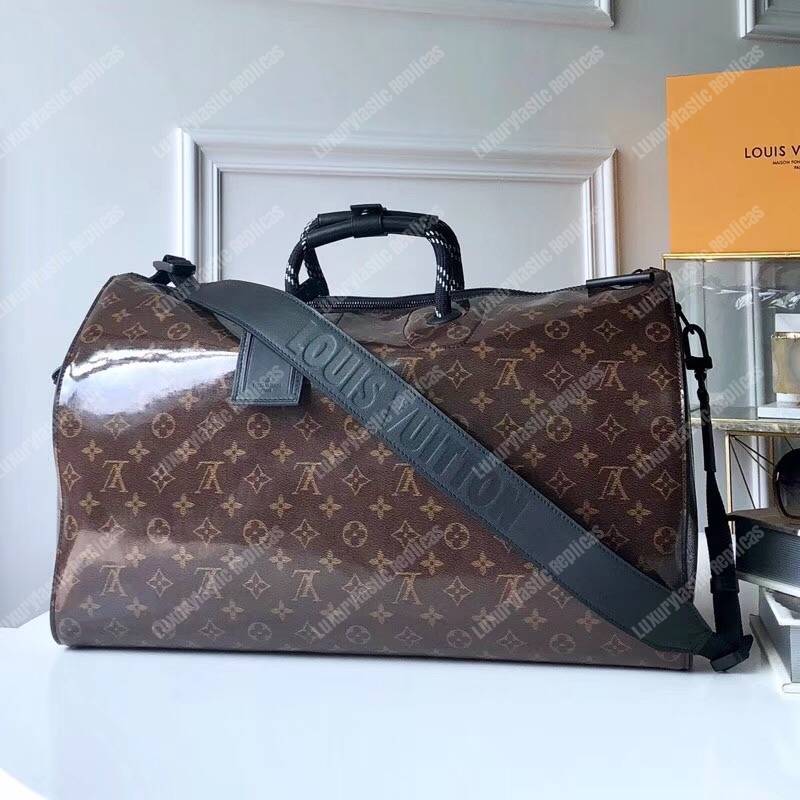 LV Keepall Bandouliere 50 Monogram Glaze