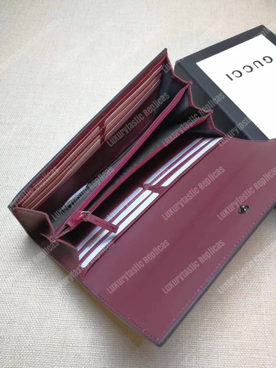 G*u*i gg blooms continental wallet antique rose