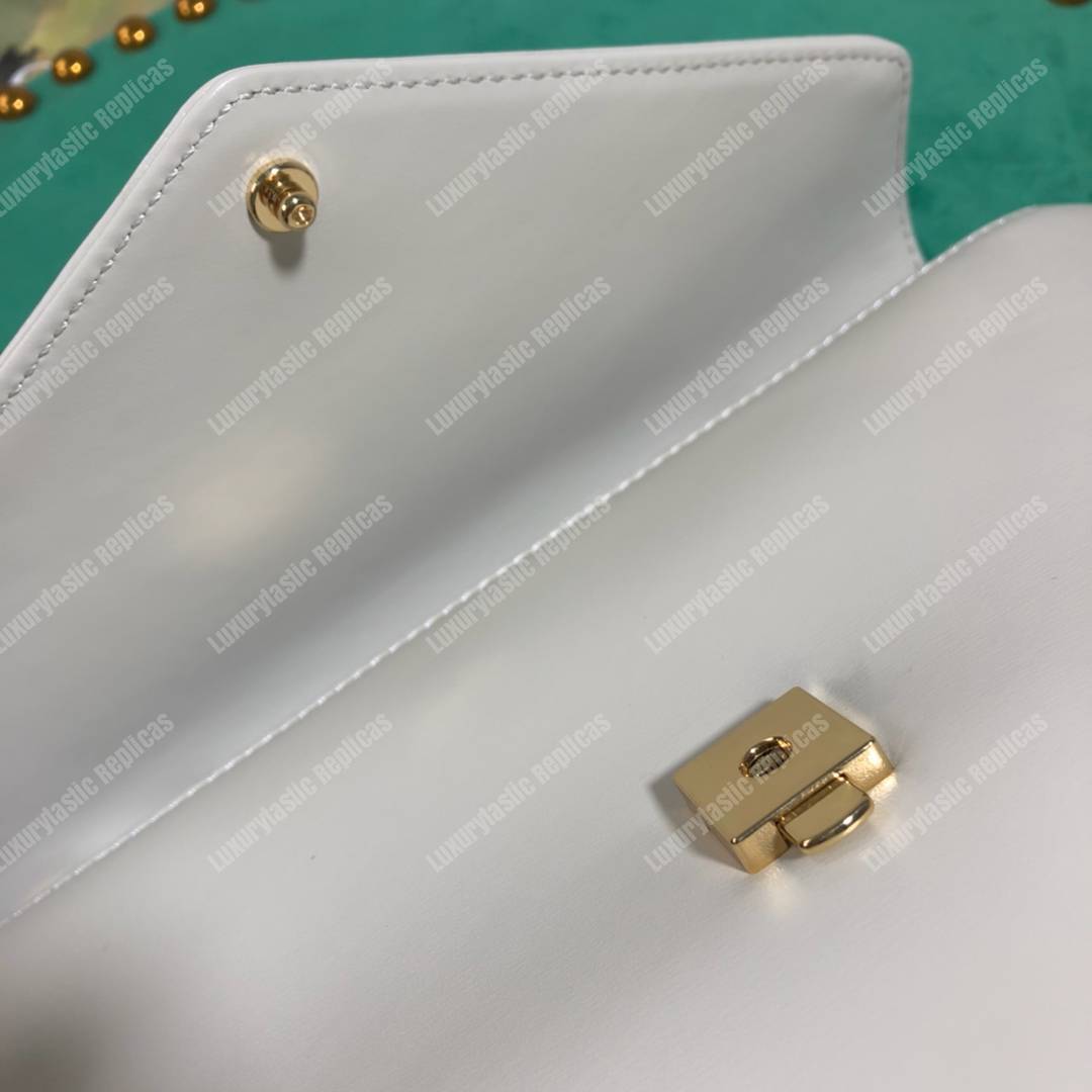 G*u*i rajah medium shoulder bag white