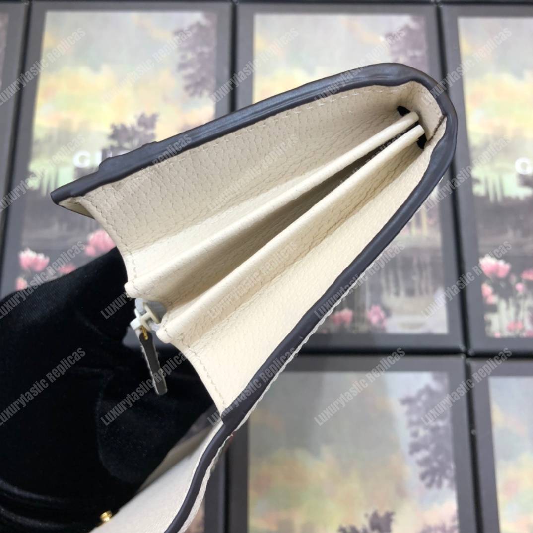 G*u*i ophidia gg flora continental wallet white