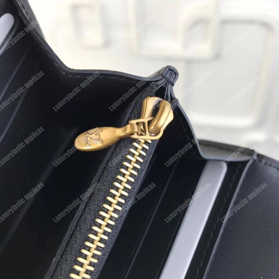 LV New Wave Long Wallet Black