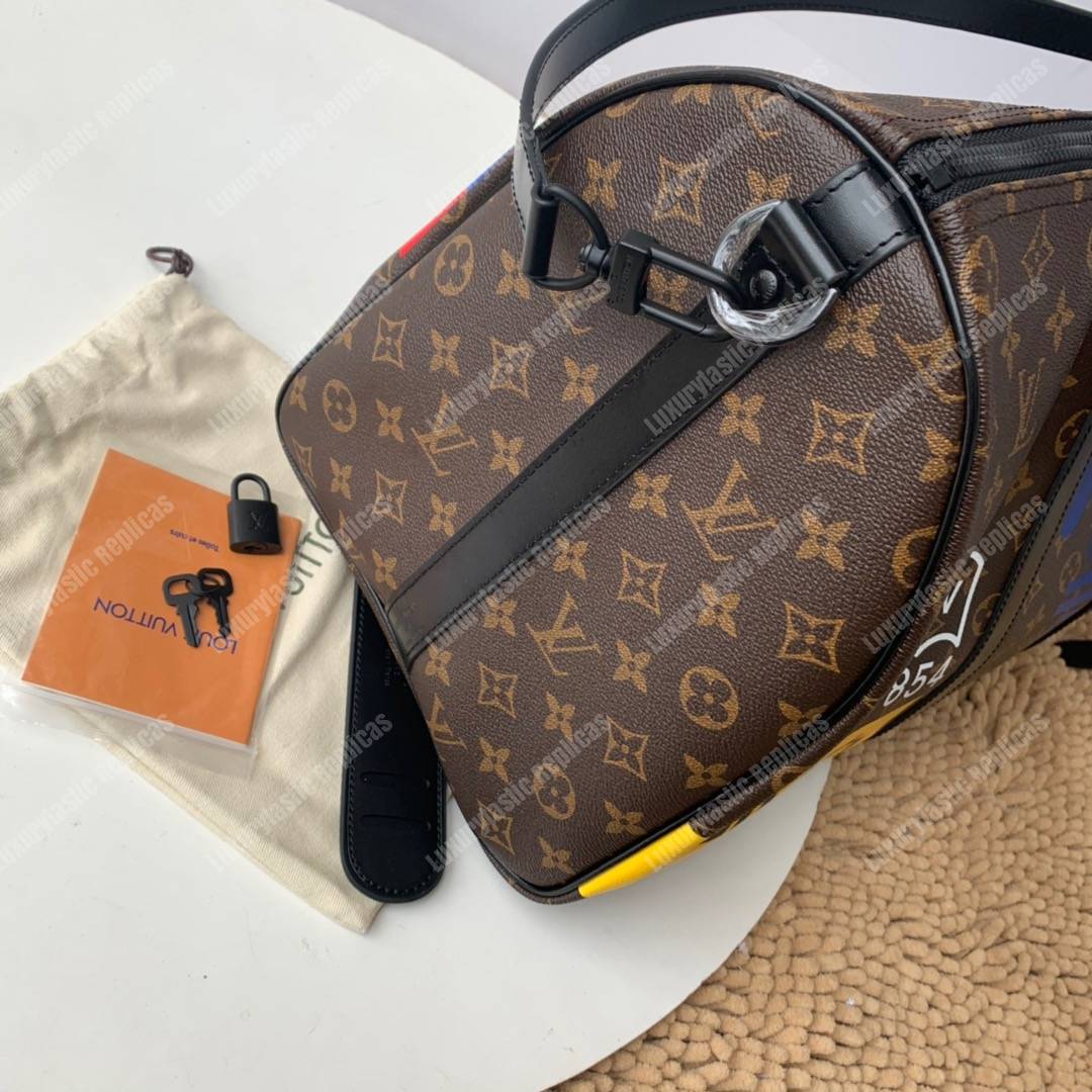 LV Keepall Bandouliere 45 Monogram Marron