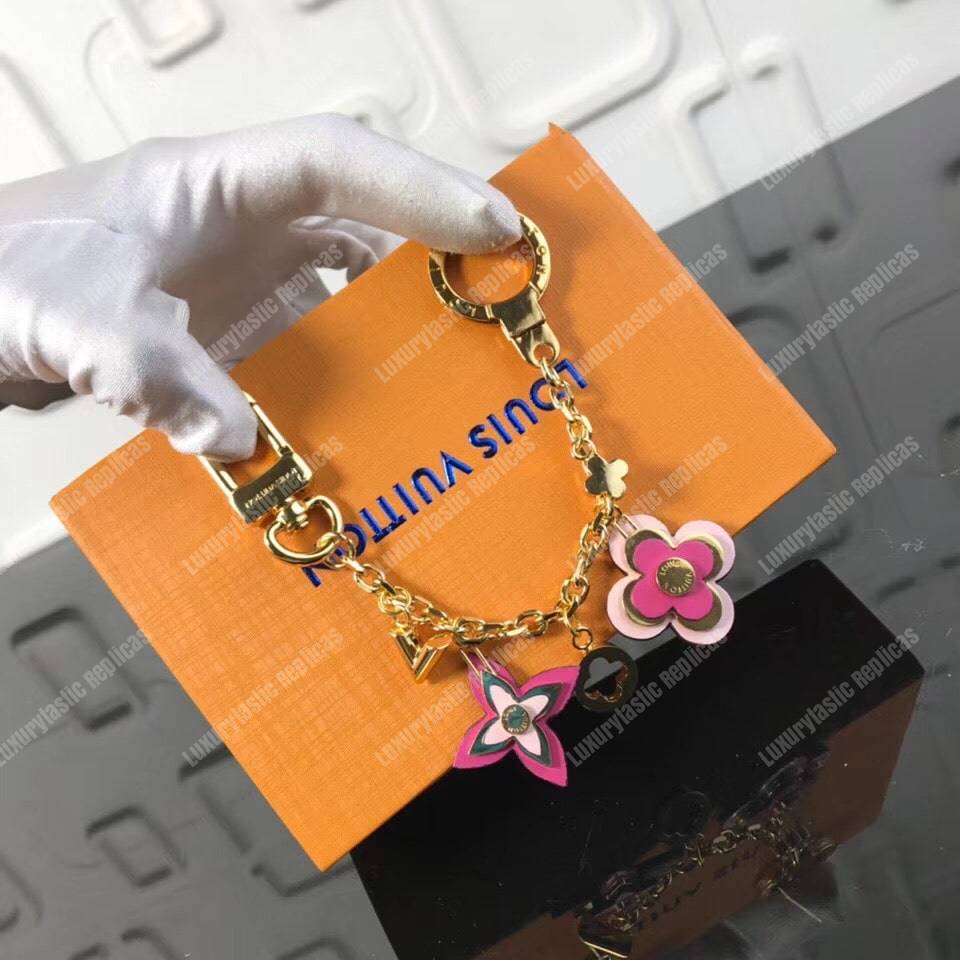 LV Blooming Flowers Chain Bag Charm and Key Holder