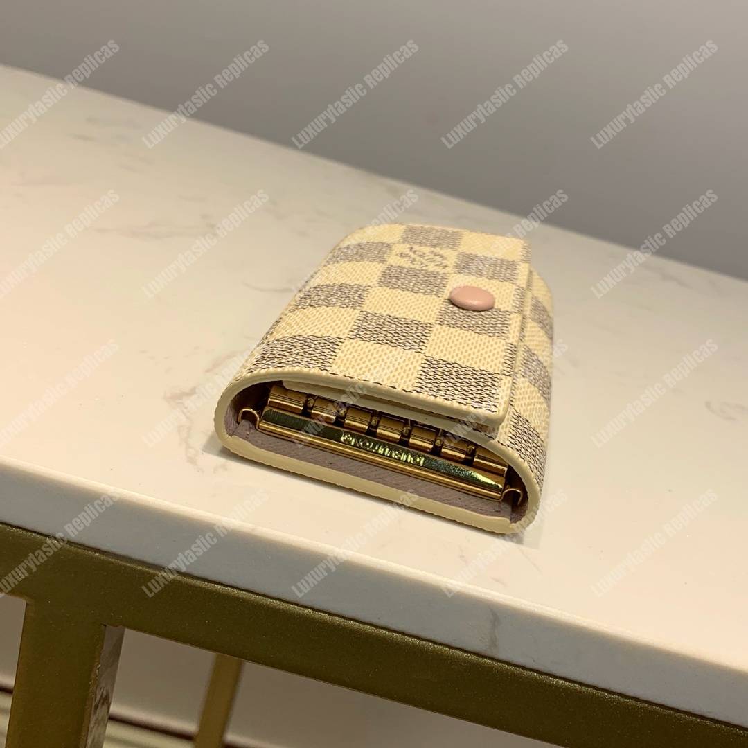 LV 6 Key Holder Damier Azur Canvas