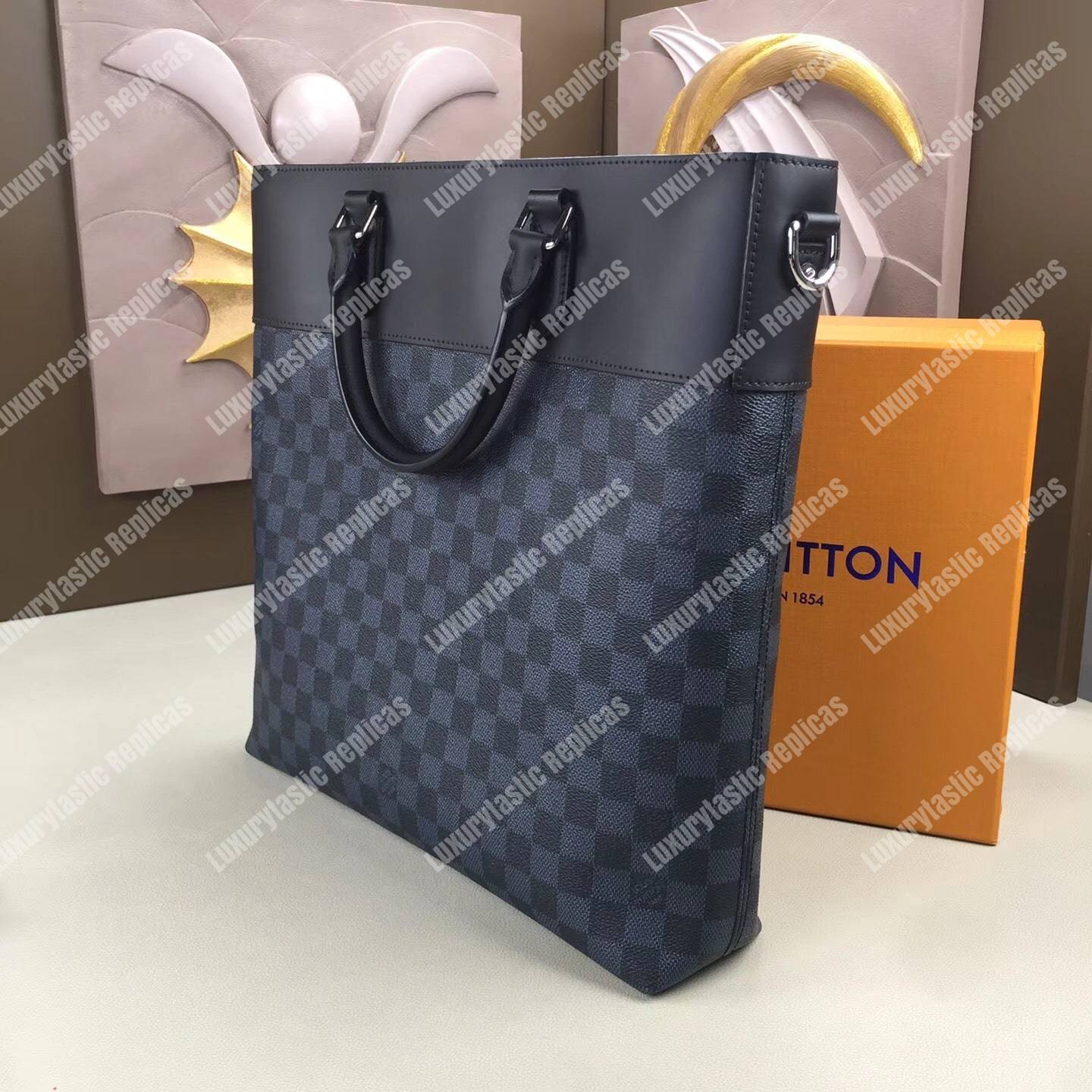 LV Newport Tote Damier Cobalt Canvas