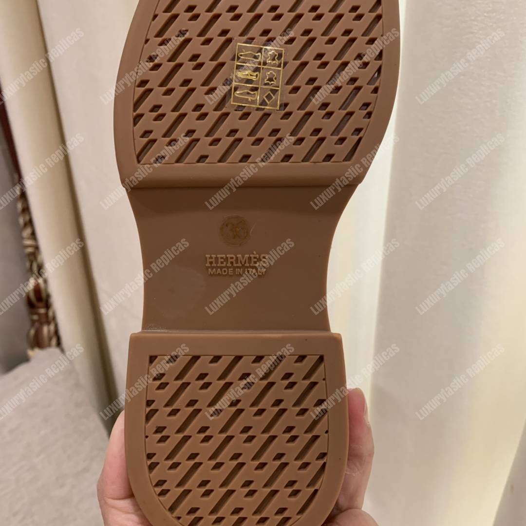 H**mes veo ankle boot baige