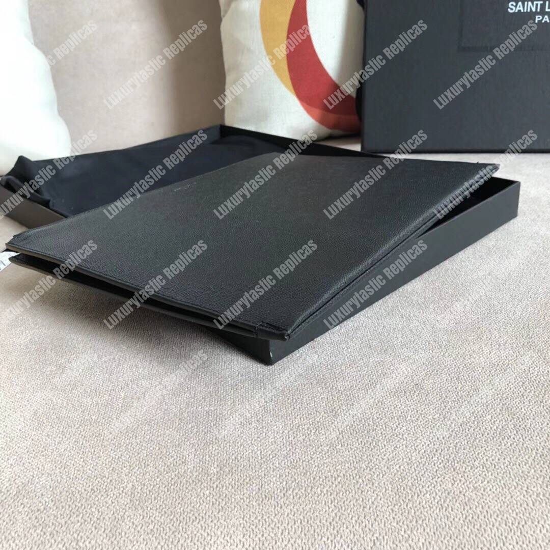 Saint Laurent Zipped Tablet Holder Black
