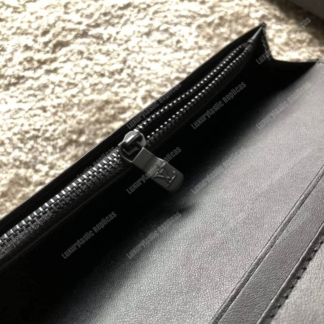 LV Brazza Wallet Monogram Shadow Black