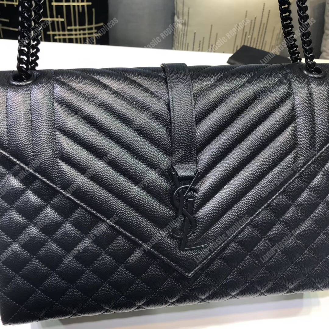 Saint Laurent Classic Large Soft Envelope Black