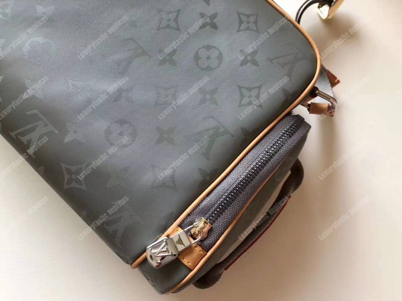 LV Camera Bag Monogram Titanium