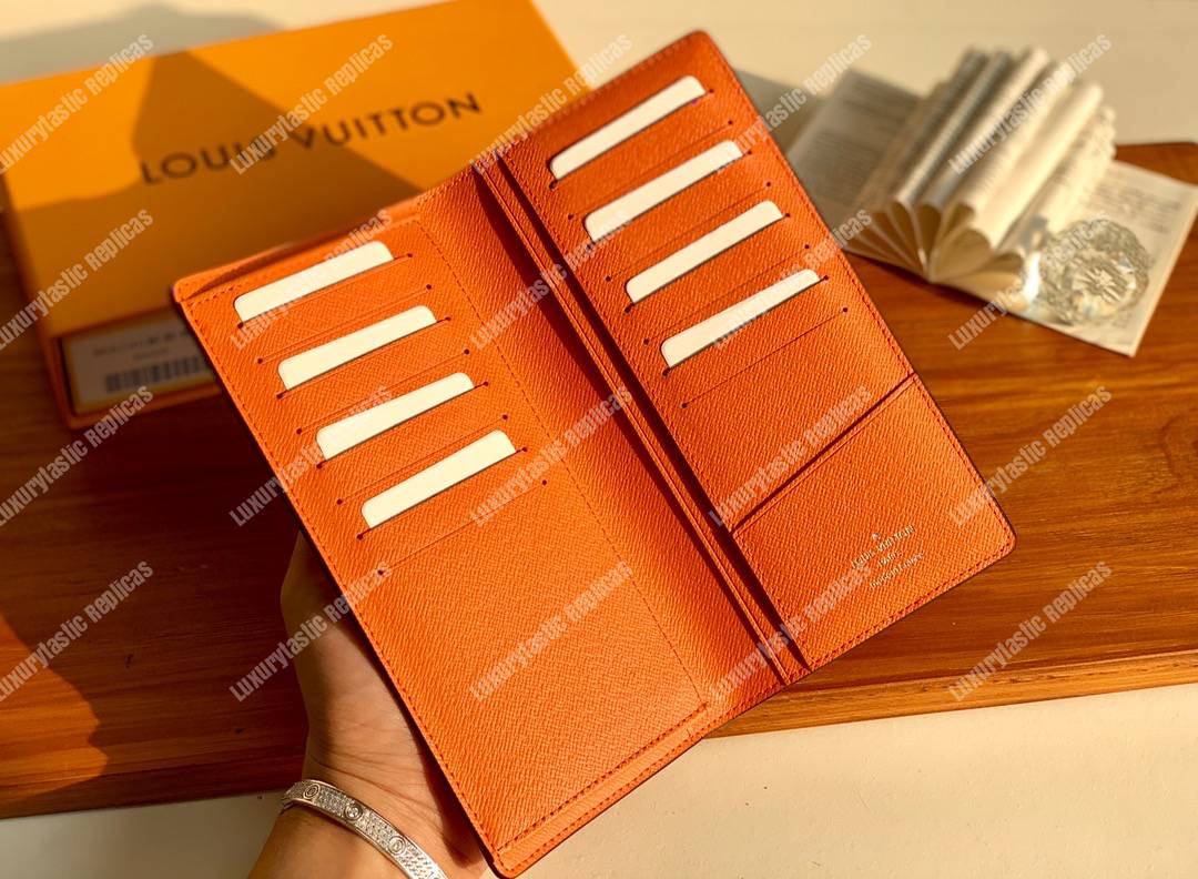 LV Brazza Wallet Orange