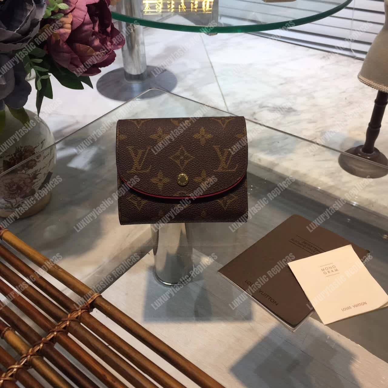 LV Ariane Wallet Monogram Fuchsia