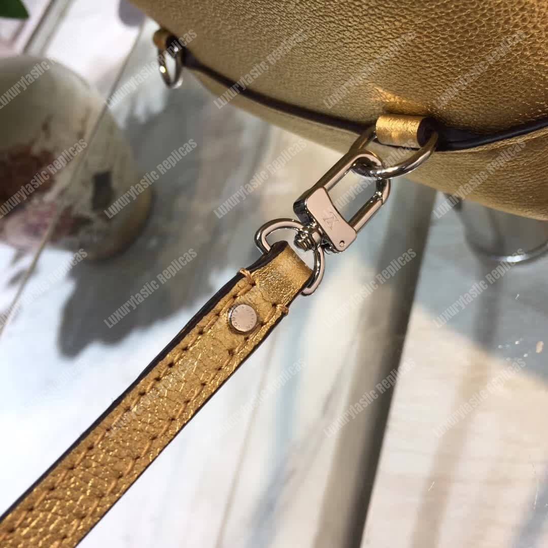 LV Lockme Backpack Mini Gold