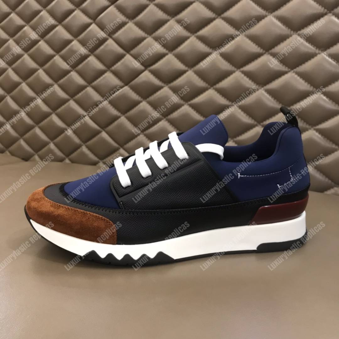 H**mes stadium sneaker black/blue