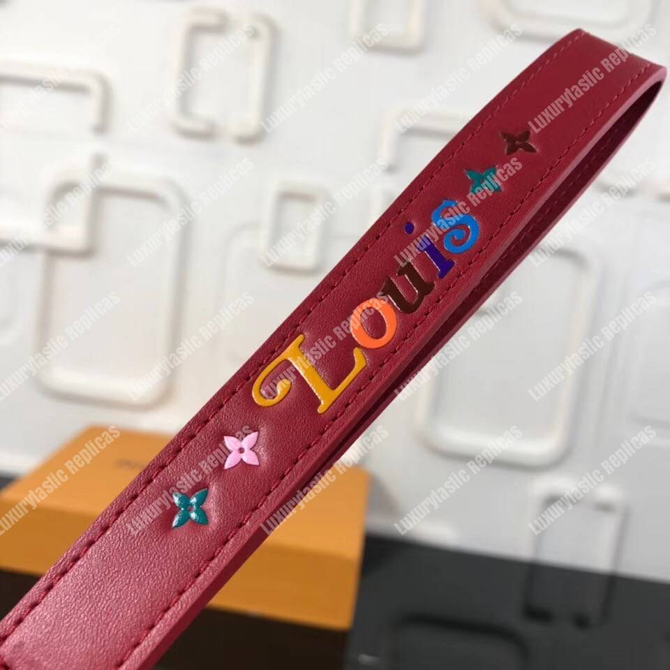 LV New Wave Long Wallet Red