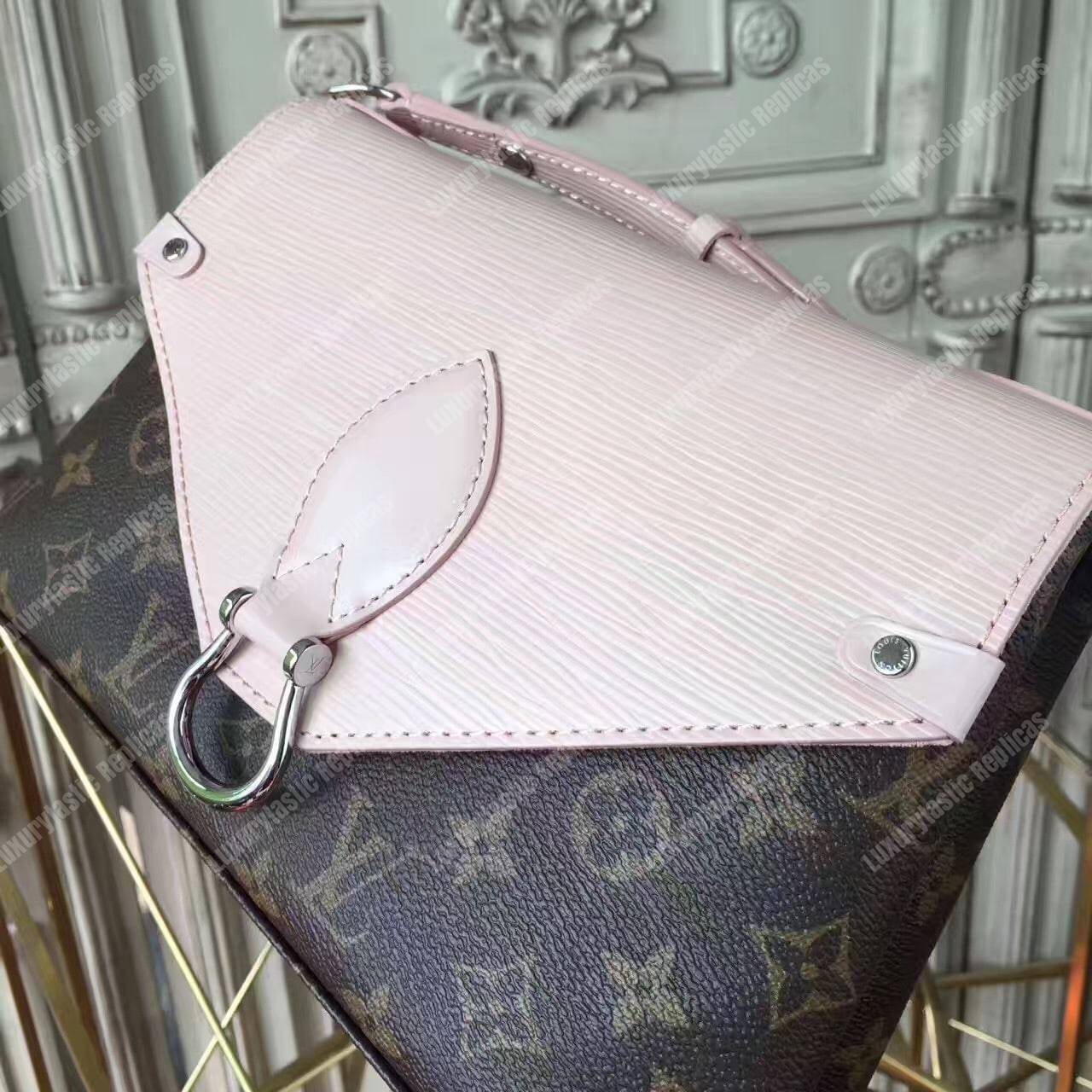 LV Saint Michel Monogram Rose Ballerine