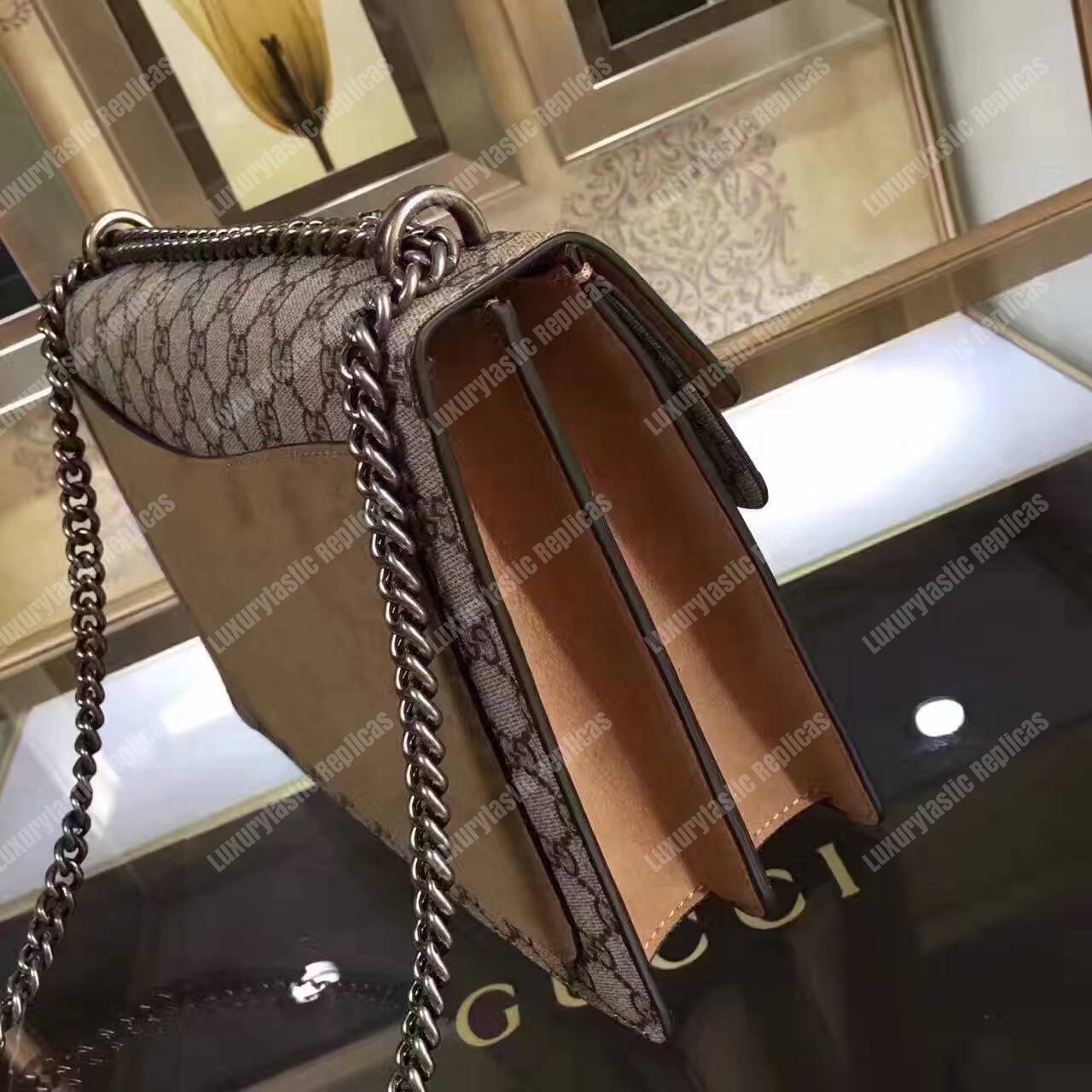 G*u*i dionysus embroidered shoulder bag comet/moon/star