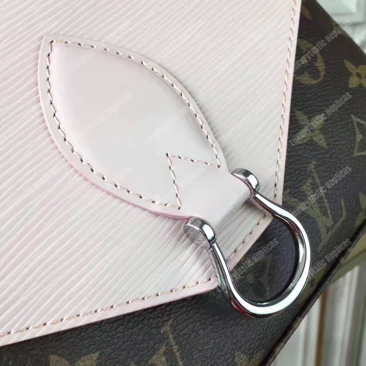 LV Saint Michel Monogram Rose Ballerine