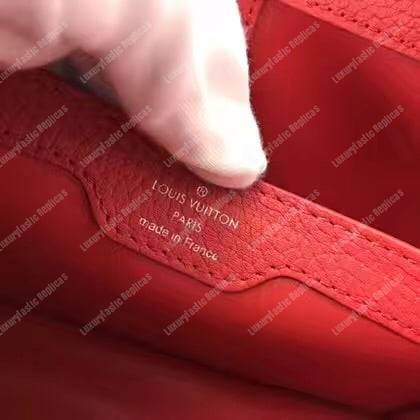 LV Capucines PM Red